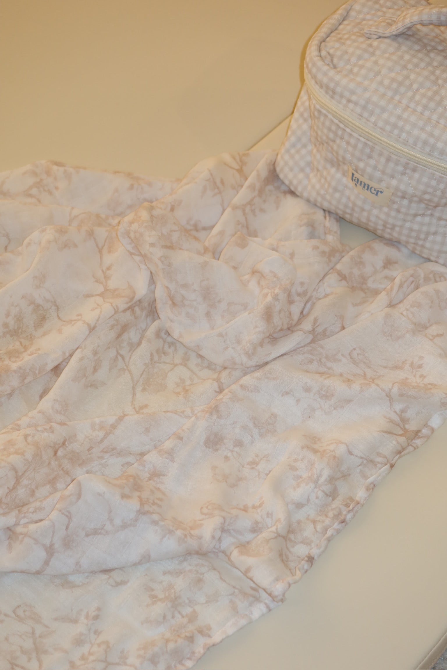 Premium Bamboo Tetra Muslin Swaddle 120*120