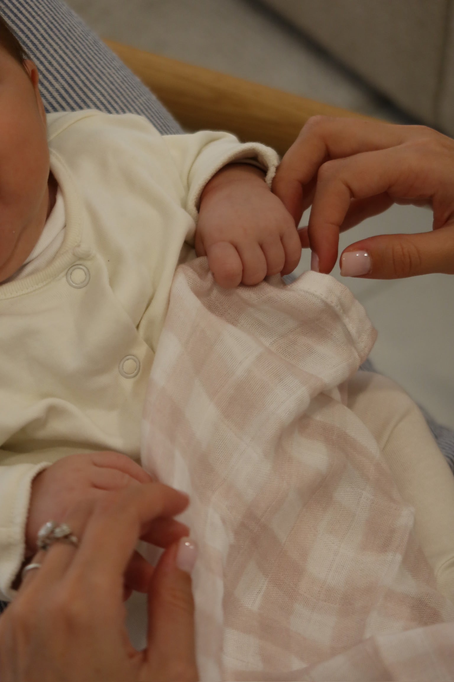 Premium Bamboo Tetra Muslin Swaddle 120*120