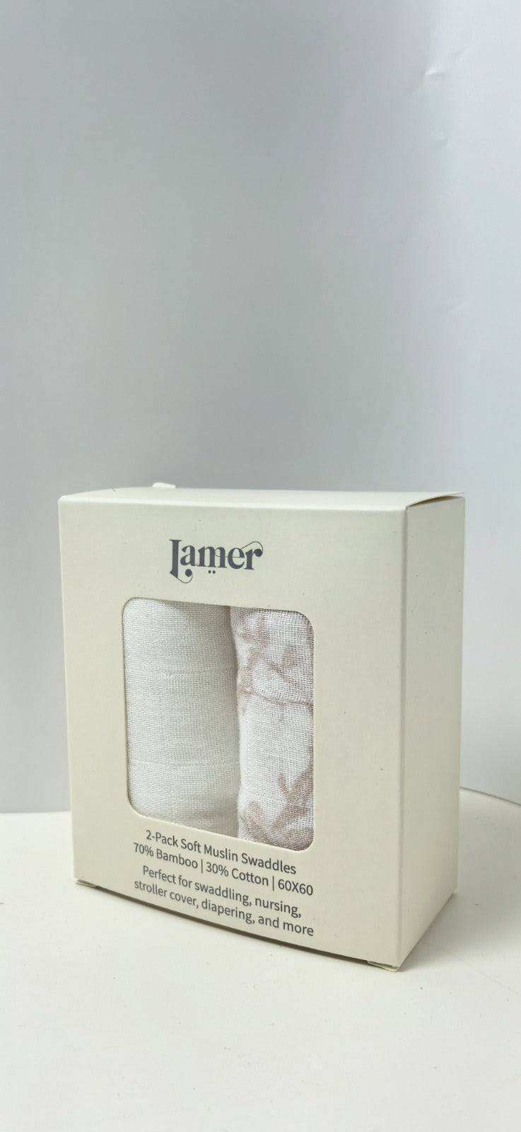 Premium Bamboo Tetra Muslin Swaddle 60*60