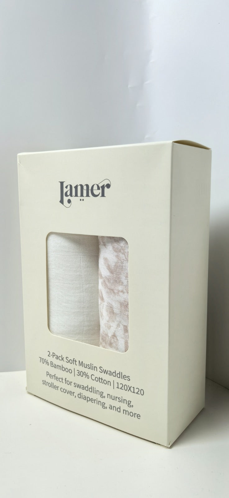 Premium Bamboo Tetra Muslin Swaddle 120*120